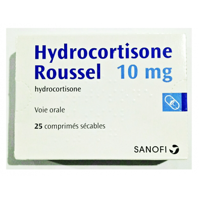 HYDROCORTISONE ROUSSEL 10 MG ( HYDROCORTISONE ACETATE ) 25 TABLETS